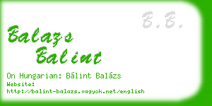 balazs balint business card